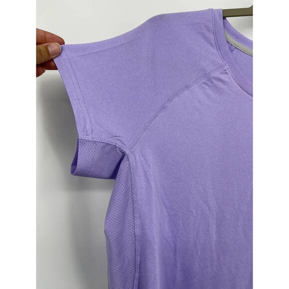 Jockey Womens Purple Crew Neck Stretch Jersey Short-Sleeve Athletic T-Shirt NEW - Picture 3 of 10